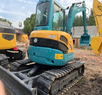 China Japan original small mini used excavator 5.5ton KUBOTA KX155 with Rubber track and dozer blade 0.22 MÂ³ for sale