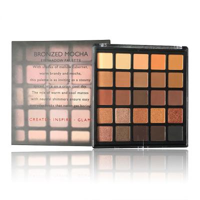 China 25 Colored Waterproof Hot Cosmetics Eyeshadow Long Lasting Multi Color Private Label Palettes A B Style for sale