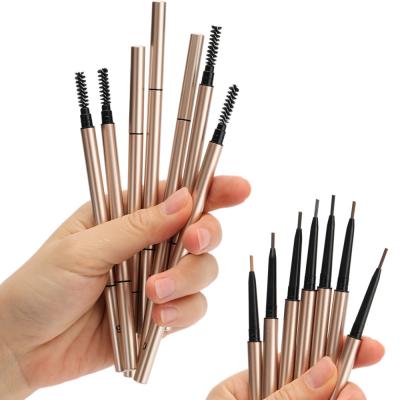 China Waterproof Durable Double Pointed Eyebrow Pencil Waterproof Eyebrow Pencils No Logo for sale