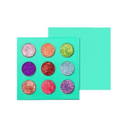 China High Quality Waterproof Dye Eyeshadow 9 Colors Eyeshadow Palette Pressed Glitter Eyeshadow Private Label for sale