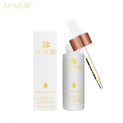 China Original Forehead Milk Base Serum Oil Skin Revitalizer AIKIMUSE24K Rose Moisturizing Serum Oil Base Makeup Serum for sale