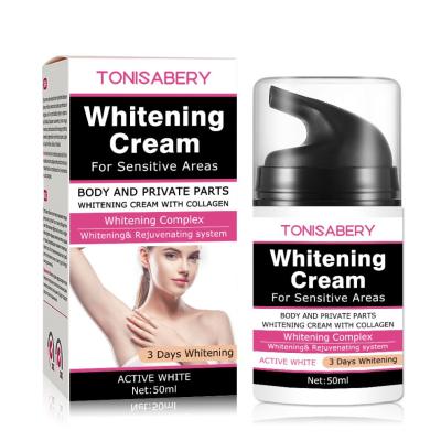 China TONISABERY Skin Revitalizer Whitening Body Armpit Whitening Cream Legs and Private Knee Parts Peel Whitening Cream Skin Care for sale