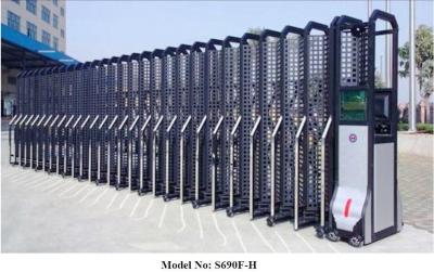 China Automatic Electric Retractable Gate With Mesh Up To 2.5m Height , Security Gate for sale