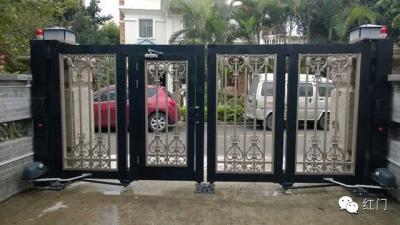 China Motorized Automatic Villa Swing Gate With Long Range Remote Control for sale