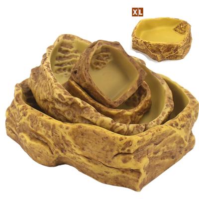 China Viable Sale Resin XL Size Reptile Hot Water Feeding Bowl In High Quality for sale