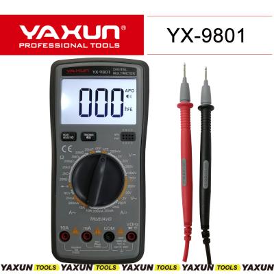 China YAXUN YX9801 Phone Repair Voice Value Digital Multimeter NCV 1999 Specific Display True RMS Measuring Current Volt Etc. AC/VC YX9801 for sale