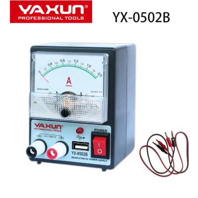 China Portable MOBILE PHONE REPAIR YAXUN 0502B DC Regulated 2A 5V Power Supply USB Interface For Phone Repair for sale