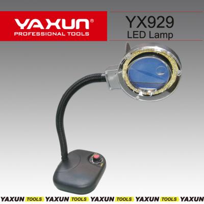 China Repair Use YAXUN YX929 Adjustable Electronic Brightness Desk LED Lamp Magnifier Magnifying Tools With Light for sale