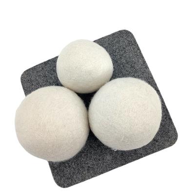 China Quick Drying 100% Organic Wool Felt Dryer Ball Holder 6 Wool Dryer Ball Odor Elimination/Dehumidification Wool Felt Dryer Ball for sale