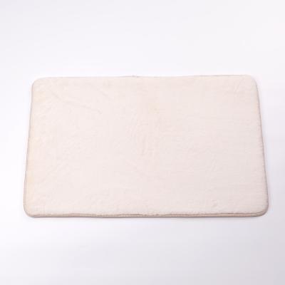 China Durable Super Absorbent Bath Mat Tub Mat Set Non Slip Door Mat Faux Fur for sale