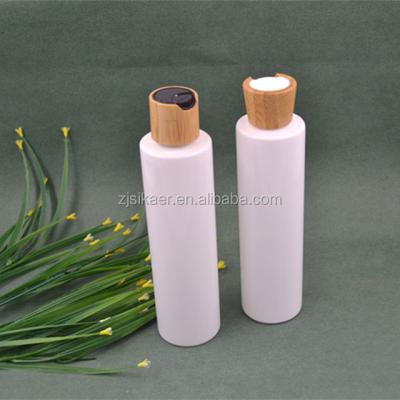 China Personal Care Biodegradable Cosmetic Packaging Spray Pump Bamboo PLA Bottle For Shampoo Lotion Pump Bottle for sale