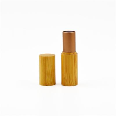 China Empty Custom Bamboo Lipstick Tube Sunscreen Private Label Bamboo Cosmetic Packaging for sale