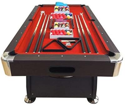 China Modern Multifunctional American Luxury Leisure Home Sports 9ft Billiard Pool Table Combination Game Brown Wooden Billiard Table for sale