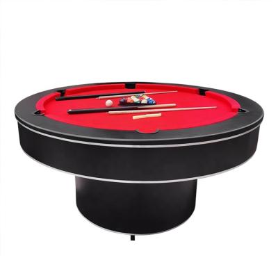 China Leather& Multifunctional Wholesale Price Iron Circle Billiard Table and Round Billiard Tables for Sale for sale