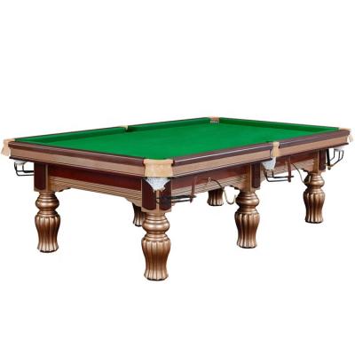 China Leather& Iron and Slate Snooker Pool Table Table for Sale Factory Price 9ft Wool, Cloth and Marble Solid Wood Slate Flight Star 1 Set Full K/D for sale