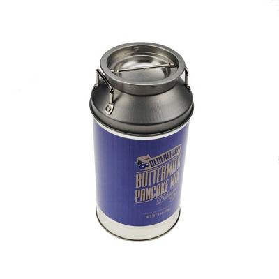 China Custom Round Food Metal Candle Tin Tea Packaging Containers Coffee Powder Tin Cans for sale