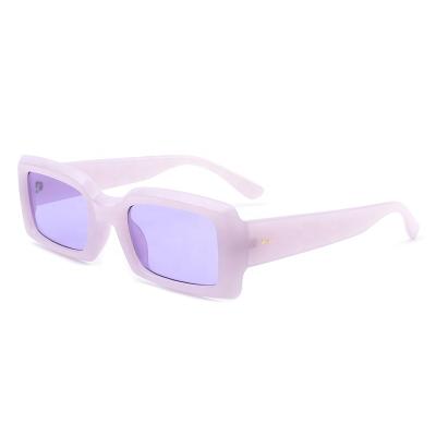 China Hot Selling Thin Square Shade UV400 Cat.3 Shade Women Men Fashion Sun Glasses Unisex Sunglasses for sale