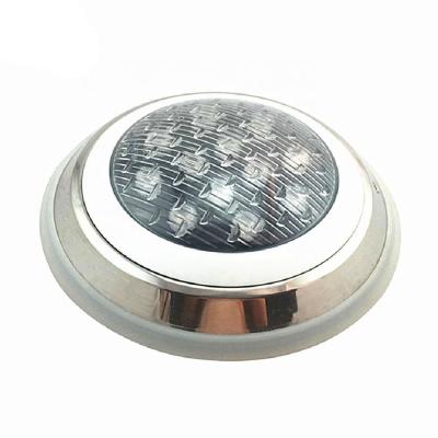 China High Quality Warm White Stainless Steel IP68 Swimming Pool LED Surface Mounted Concrete Swimming Pool Light for sale