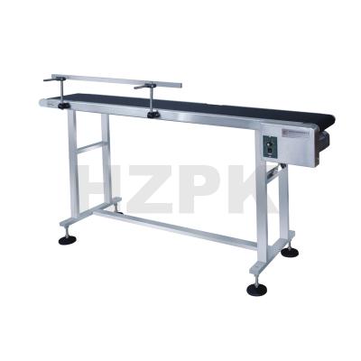 China HZPK Heavy Duty Belt Conveyor Stainless Steel Wear Resistant Motorized Belt Conveyor For Inkjet Coding Applications Rubber Operated for sale