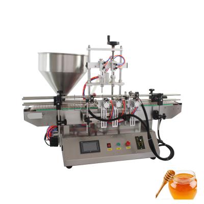 China HZPK Automatic Beverage Hand Wash Lube Oil Edible Oil Lotion Paste Piston Honey Production Filling Machine Filler Small for sale