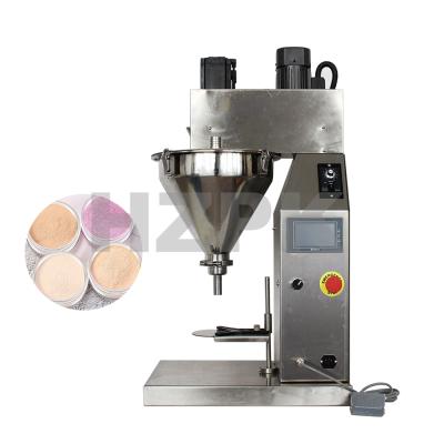 China Small Tabletop Food HZPK Top Semi Automatic Sachet Milk Powder Cosmetic Chemical Powderfilling And Bottle Packing Machine for sale