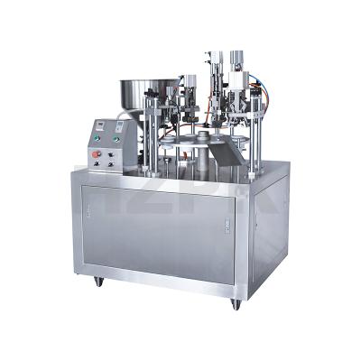 China HZPK Food Metal Semi-automatic Aluminum Tube Filling And Sealing Machine For Toothpaste Cosmetics for sale