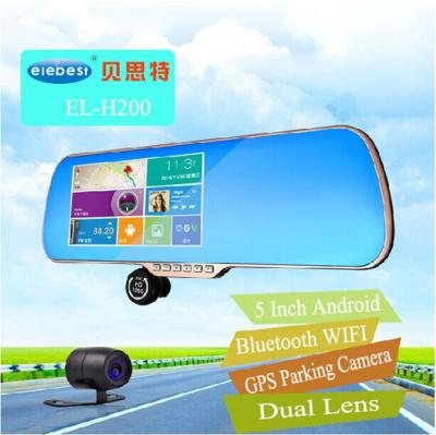 Cina Androide a 5 pollici multifunzionale dello specchio DVR GPS di Rea Rview dell'automobile per navigazione in vendita