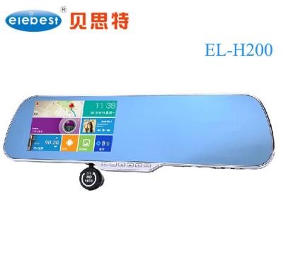 China de Autodvr Allwinner Videorecorder van de 5 duim Volledige HD Dubbele Camera met GPS-Navigatie Te koop