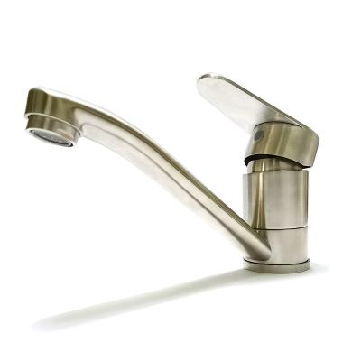 China Cheap Kitchen Traditional Mixer Tap Lead Free LedFre SUS304 Stainless Steel Materia Hot And Cold Water Sink Faucet Single Handle for sale