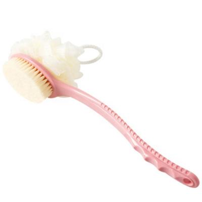 China LEDFRE Sustainable baby bath massage brush shower brushes bath sponges exfoliating bamboolong to handle bath brush sponge for sale