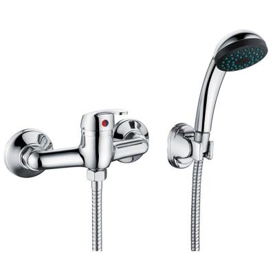 China Single Handle Bath Slide Bar LEDFRE Single Level Water Mixer Tap Bathroom Cold Free And Hot Water Shower Faucet for sale