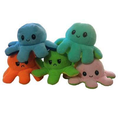 China Eco-Friendly Hot Selling Popular Double Sided Octopus Toy Octopus Doll Plush Toy Octopus From Amazon INS for sale