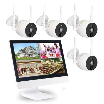 China Waterproof Combo Camera LCD NVR Camera Kit Surveillance System 10inch CCTV Wireless Monitor for sale