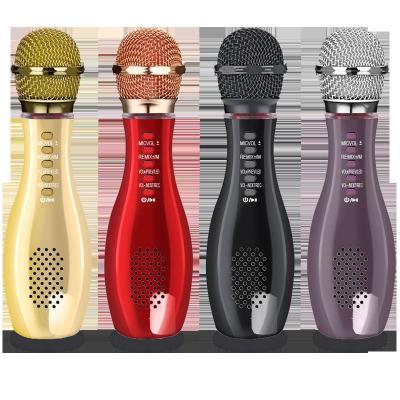 China Mini Handheld Portable Wireless Microphone Kids Karaoke Microphone Blue Tooth Speaker for sale