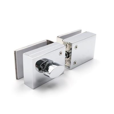 China Zinc Alloy Sliding Glass Door Lock Keyless Glass Door Lock for sale