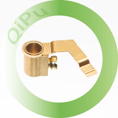 China Socket And Plug OEM Service Brass Bending Terminal Contact Socket Parts for sale