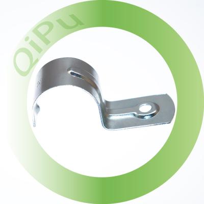 China General Industry OEM Made In China Zinc Plated Stamping Parts 32mm Half Saddle Clamp For Conduit Mounting for sale