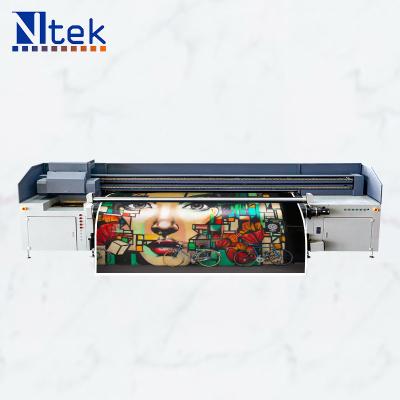 China Building Material Stores Factory 3.2M Wide Format Printing Machine Ricoh UV Hybrid Printer for sale