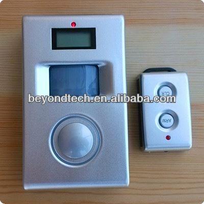 China Ideal For Shops Sending Sms Alarm Message Solar Motion Alarm With Remote Control And Solar Panel for sale