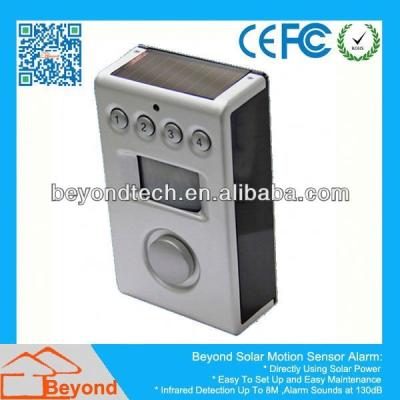 China Ideal for Stores Laser Motion Sensor Beyond Motion Sensor Spot Alarm with Solar Panel for sale