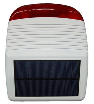 China ABS 130dB 4400mA Solar Electronic Alarm Siren With Waterproof Case for sale