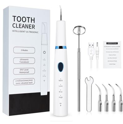 China Beautiful Smile TEETH TOOTH WHITENING Personal Care Portable Ultrasonic Teeth Plaque Remover New Product Ideas 2021 Tooth Cleaner Tooth Cleaning for sale