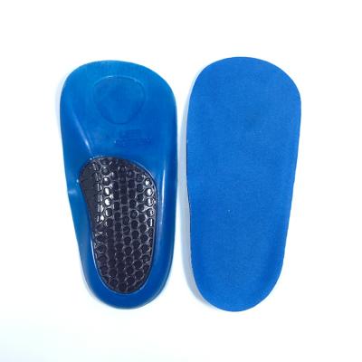 China Shoe Insert 3/4 Length Silicone Foot Pads Orthotic Gel Shoe Cushion Pad Foot Arch Correction Insole for sale