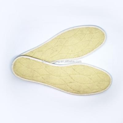 China Foot Support Insole Wool Felt Aluminum Foil Outer Foil Edging Disposable Warm Insole for sale