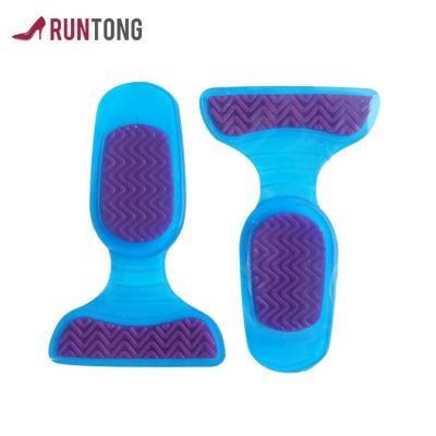 China Protect Feet From Abrasion Self Adhesive T Shape Gel Heel Protector Heel Insoles for sale