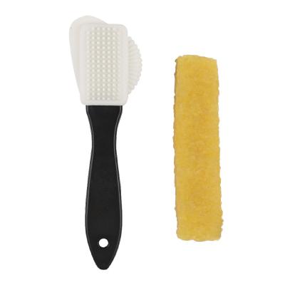 China Plastic Shoe Cleaning Shoe Brush Rubber Shoe Eraser Brush Set For Suede Nubuck for sale