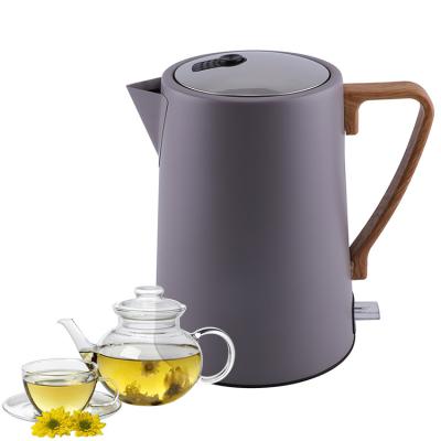 China 360 Degree Rotating Base 1.7L Electric Kettle Stainless Steel Electric Kettle New Design With Windows for sale