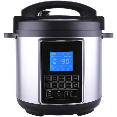 China Sustainable Household 12858C Electric Pressure Cooker Stainless Steel With LCD Display And 12 Auto Functions for sale