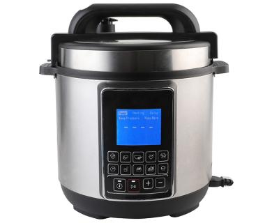 China Household 12875A 5L Stainless Steel Pressure Cooker Housing LCD Display Electric Pressure Cooker for sale