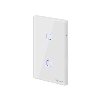 China Sonoff TX Series Smart Home Products Wifi PC+Wall Touch Smart Remote Switch Tempered Glass Panel With 1C 2C 3C for sale